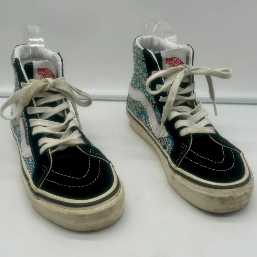 Vans Sk8 Hi Sneakers Men 4 Women 5.5 Blue Black DX‎ Anaheim Factory OG Pandas